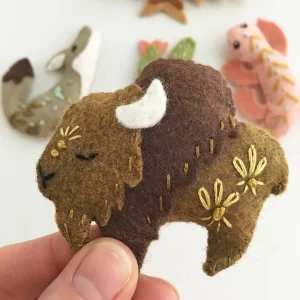 felt animal patterns