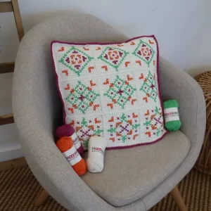 cross stitch on crochet