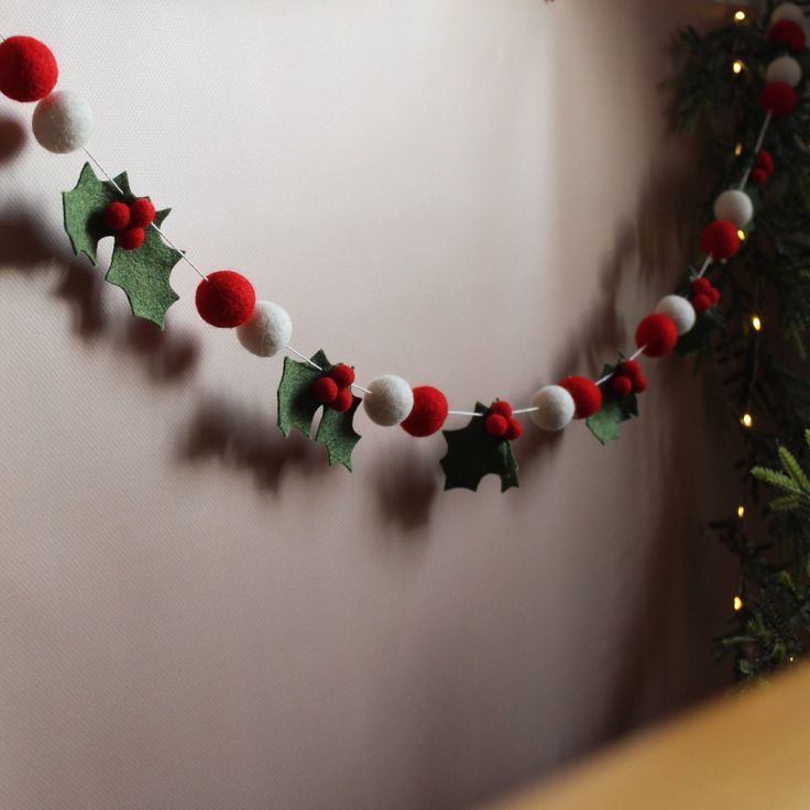 Christmas felt garland