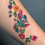 Embroidery Tattoo: Bold Body Art Redefined